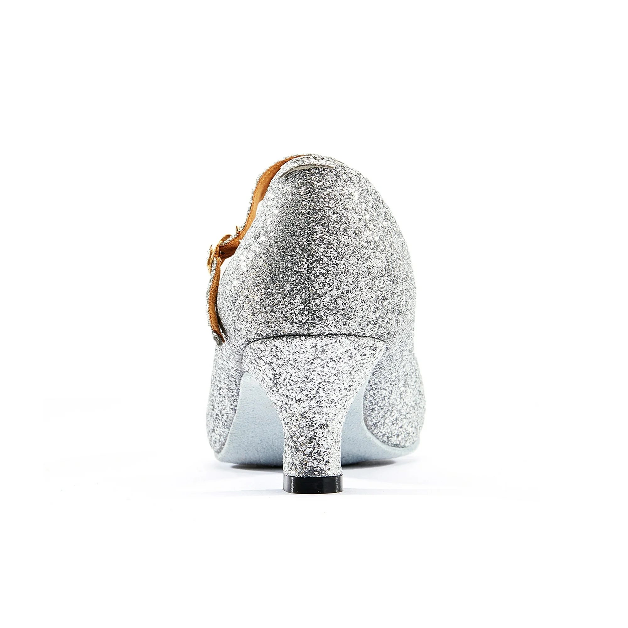 Missfiona Womens Glitter Ballroom Dance Shoes Ruby slippers Latin Salsa Tango Dancing Heels(6,Silver) - Image 6