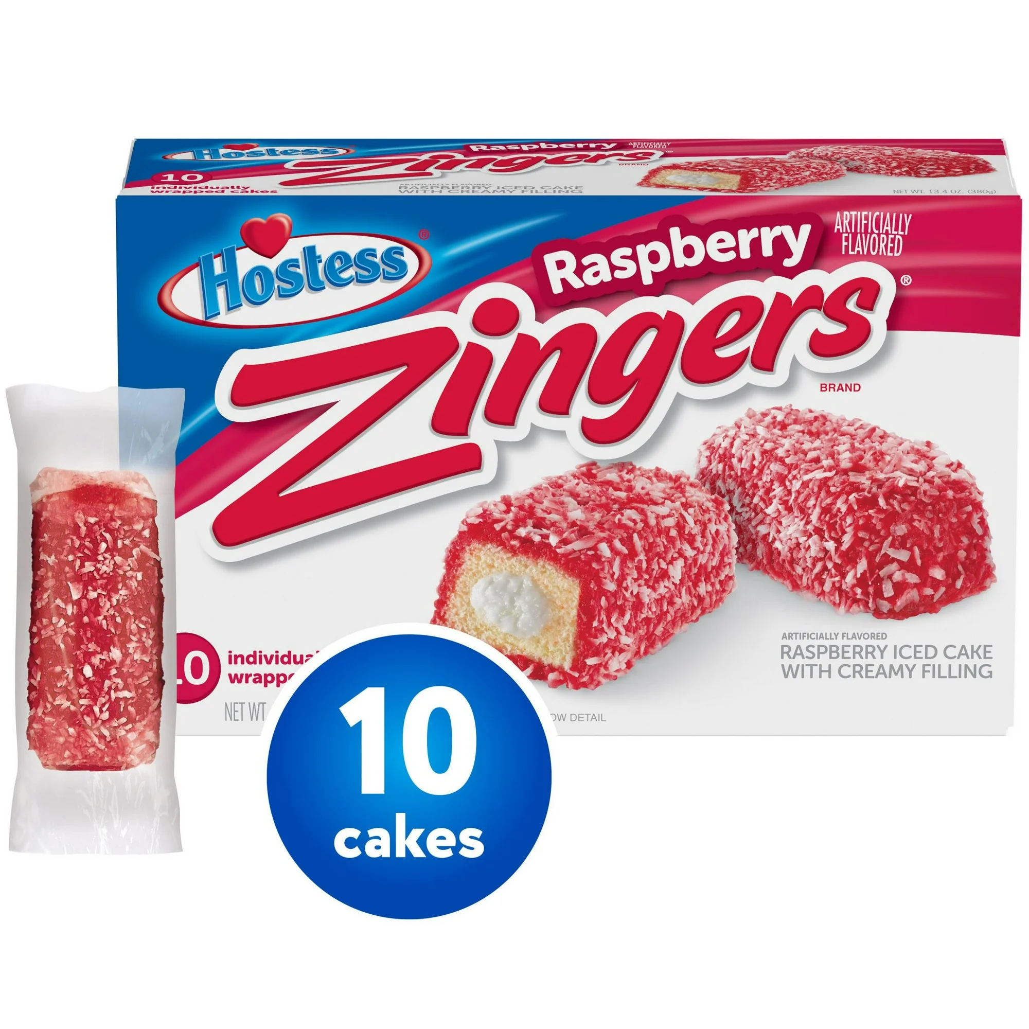 HOSTESS Raspberry ZINGERS, 10 Count , 13.40 oz - Image 3