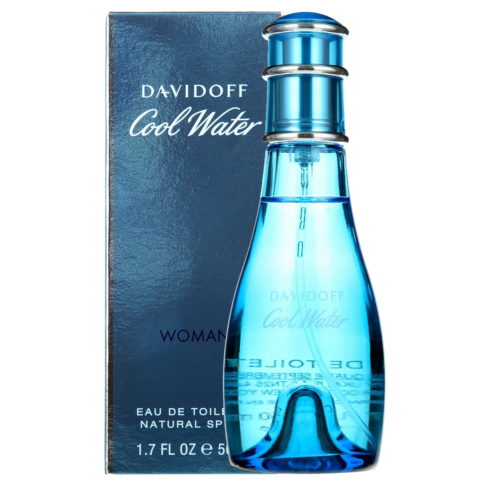 Cool Water by Davidoff, Eau de toilette perfume spray, for Women ,1.7 oz, Scent fresh floral - Image 3
