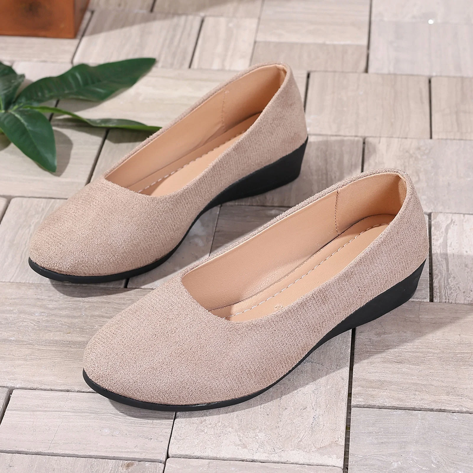 HOSHOSE Womens Mid Heel Shoes Non-Slip Work/Daily Wide Width Comfortable Dress Shoes - Image 9