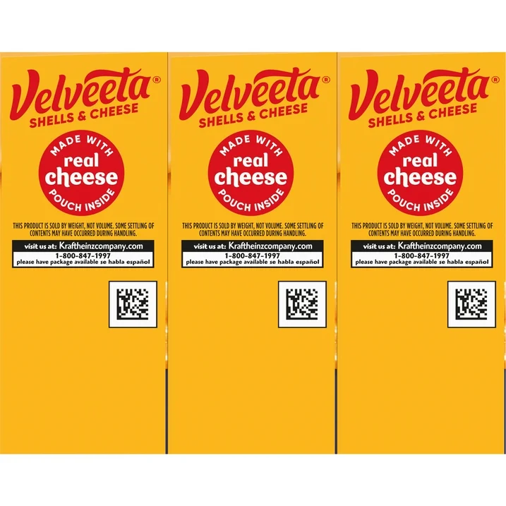 Velveeta Shells and Cheese Original Mac N Cheese Dinner, 3 ct Pack, 12 oz Boxes, Shelf-Stable - Image 14