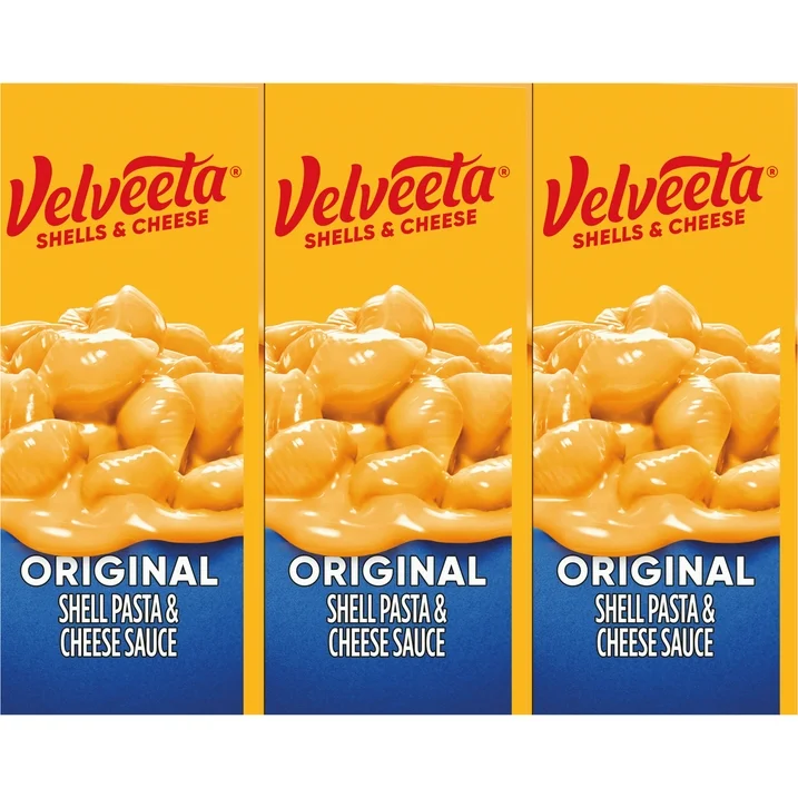 Velveeta Shells and Cheese Original Mac N Cheese Dinner, 3 ct Pack, 12 oz Boxes, Shelf-Stable - Image 13