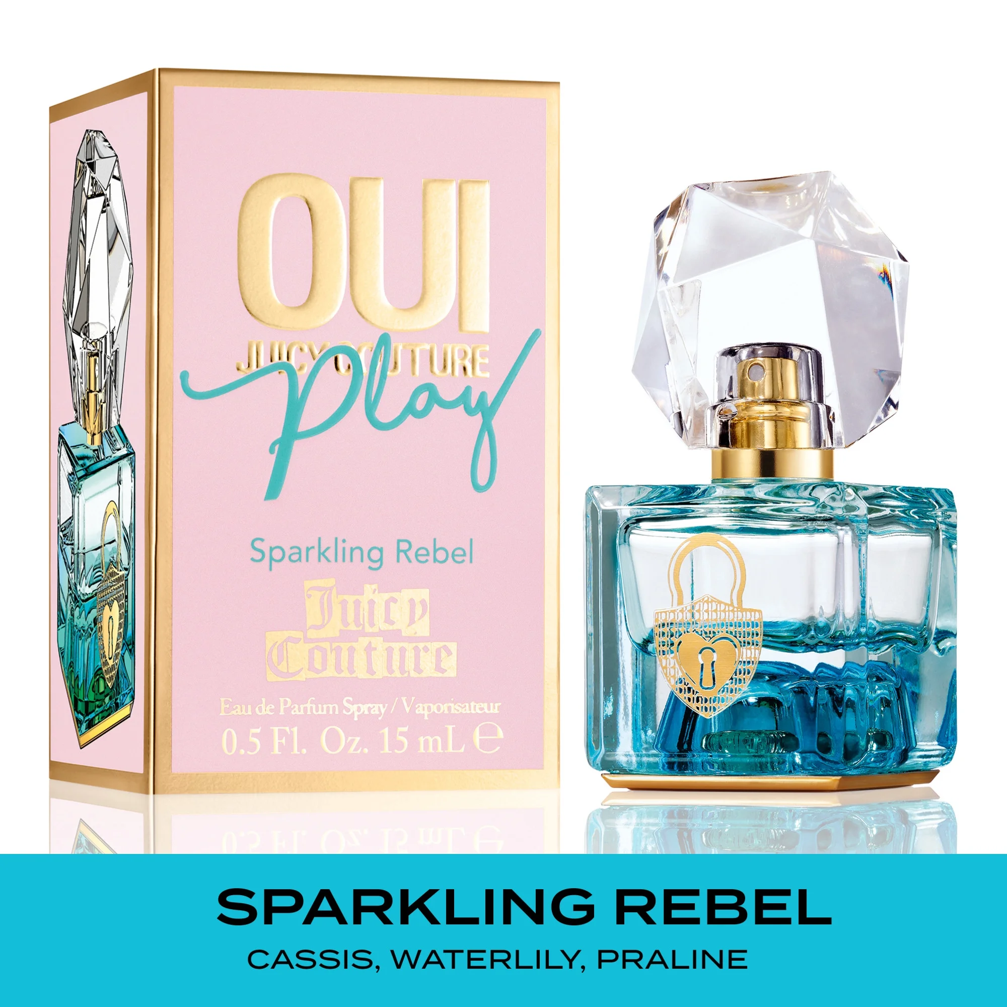 Juicy Couture OUI Play Sparkling Rebel Eau De Parfum, Perfume for Women, 0.5 oz - Image 4