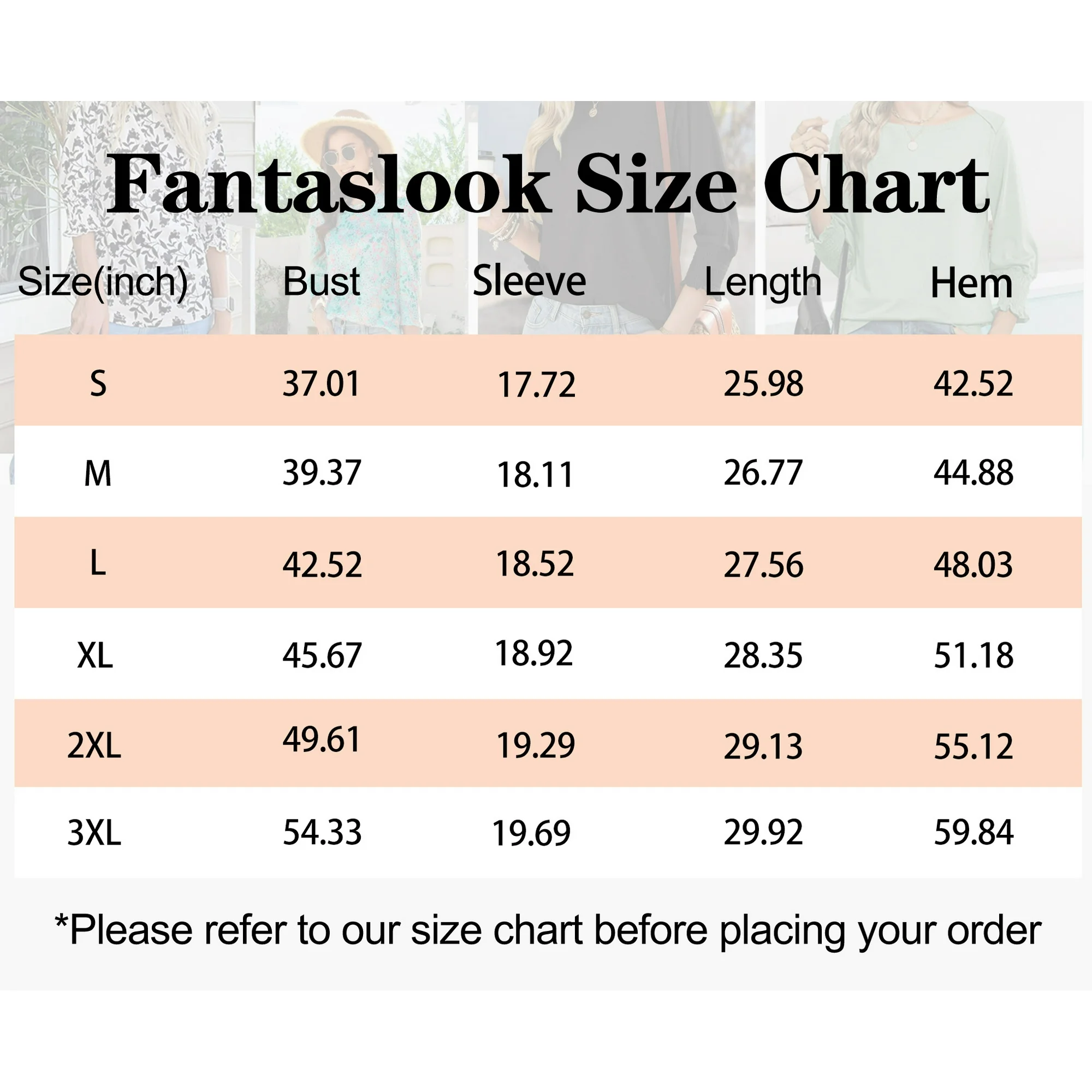Fantaslook Blouses for Women Dressy Casual 3/4 Length Sleeve Womens Tops with Smocked Cuffs Fashion Shirts - Image 9