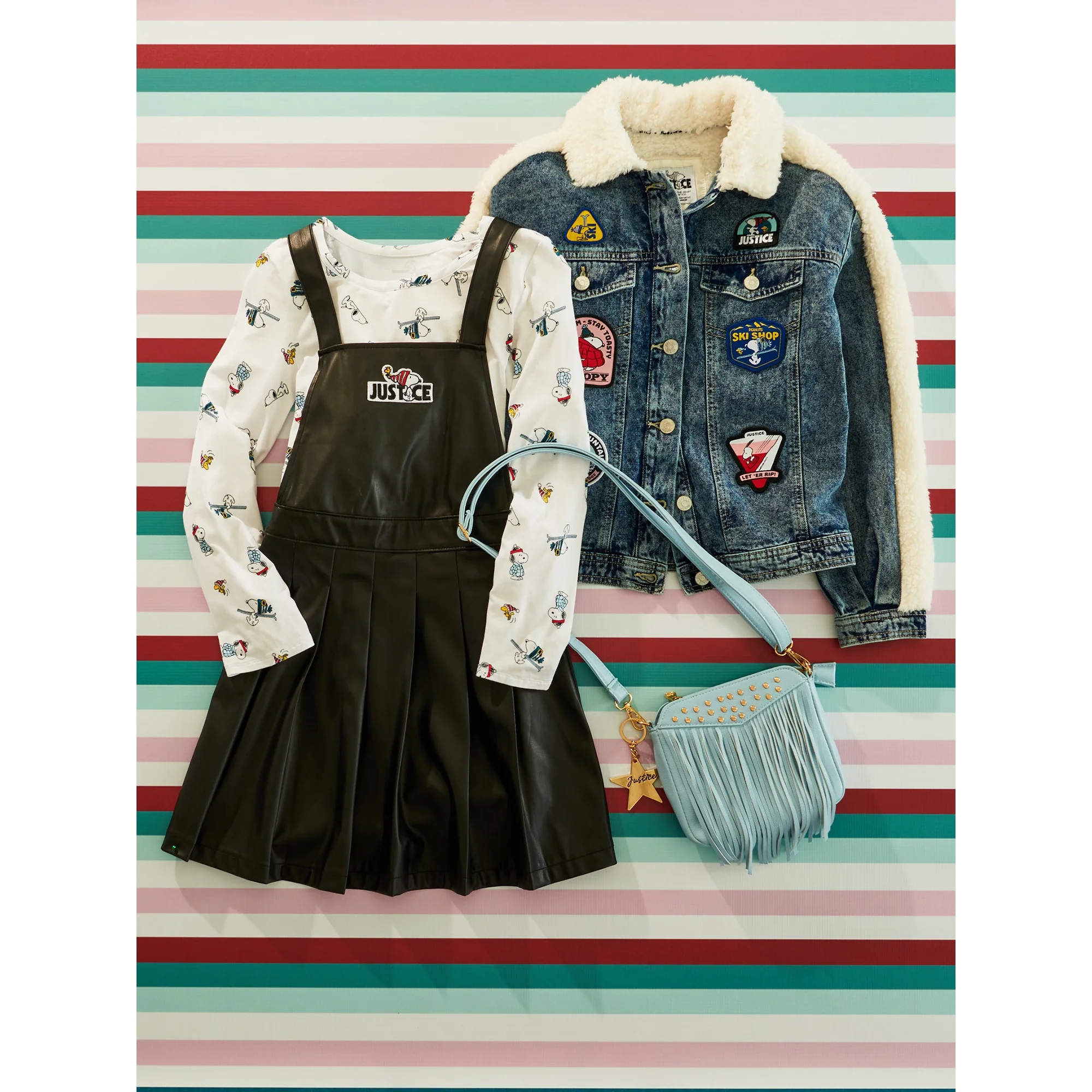 Justice x Snoopy Girls Jacket with Patches, Sizes XS -XLP - Image 8