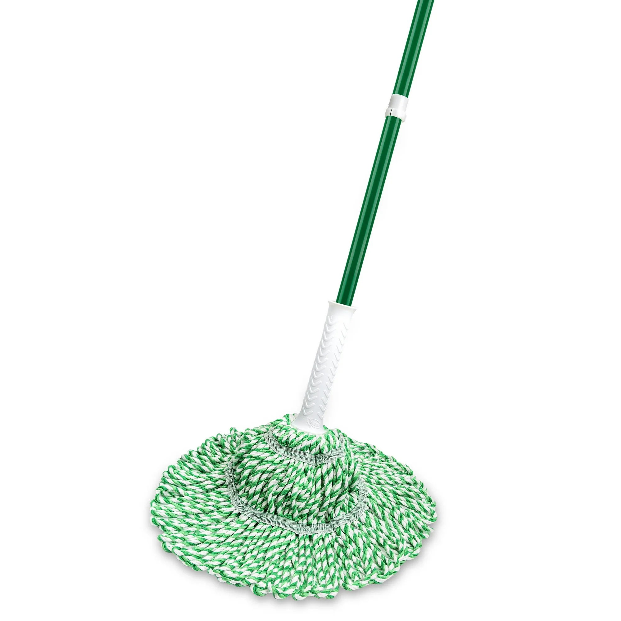 Libman Tornado Twist Mop with Cotton Blend Head Steel Handle Green & White - Image 7