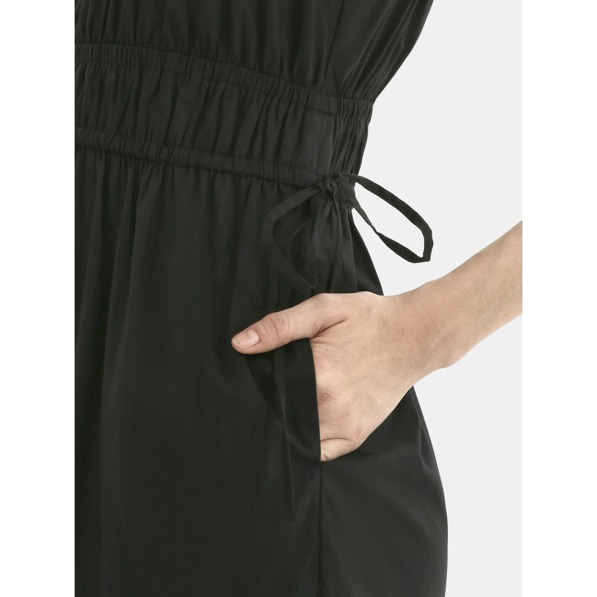 Time and Tru Women's Cotton Maxi Dress with Flutter Sleeves, Sizes XS-XXXL - Image 3