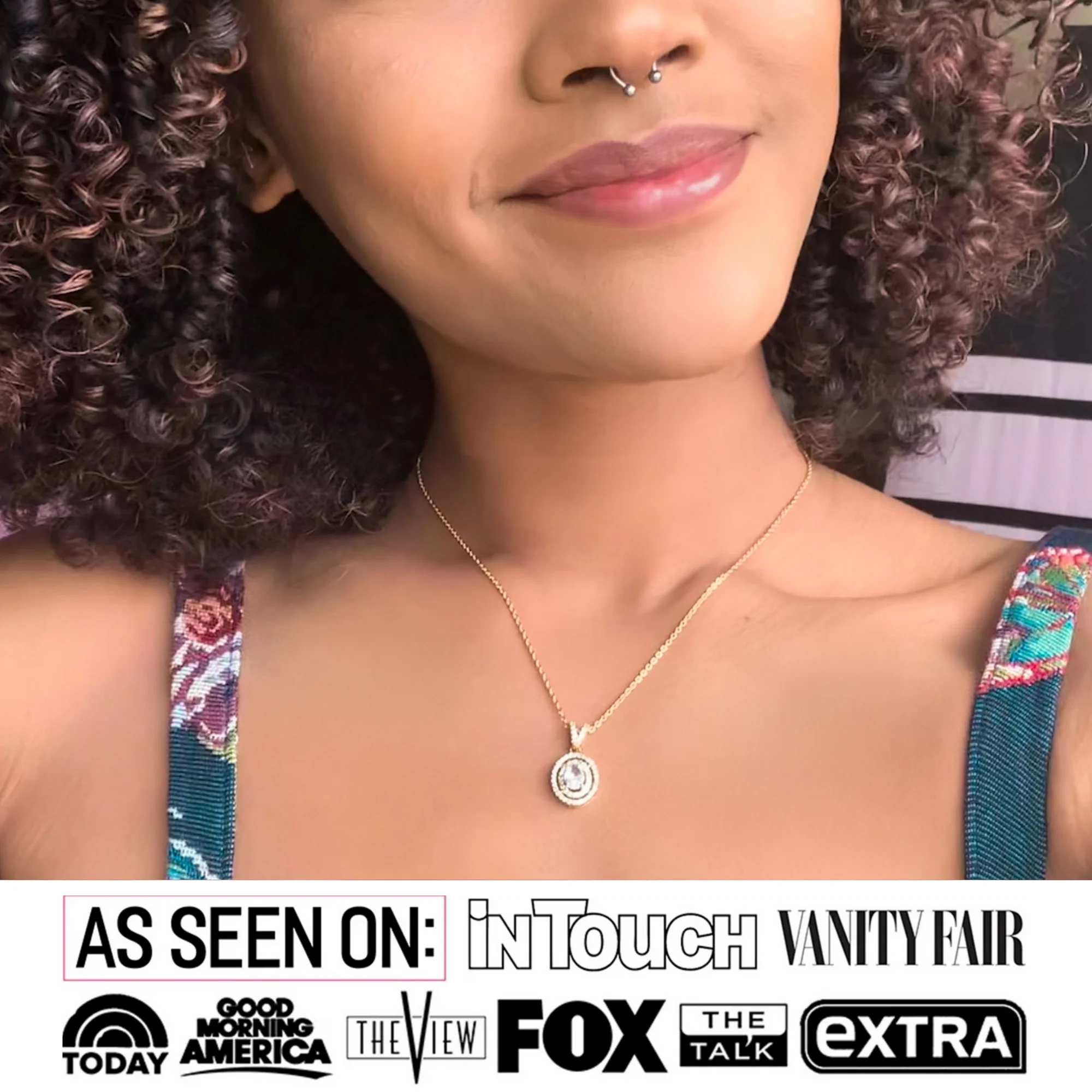 Cate & Chloe Zelda 18k White Gold Plated Pendant Necklace with Simulated Diamond Crystal for Women - Image 4