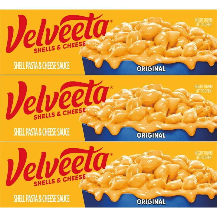 Velveeta Shells and Cheese Original Mac N Cheese Dinner, 3 ct Pack, 12 oz Boxes, Shelf-Stable - Image 15