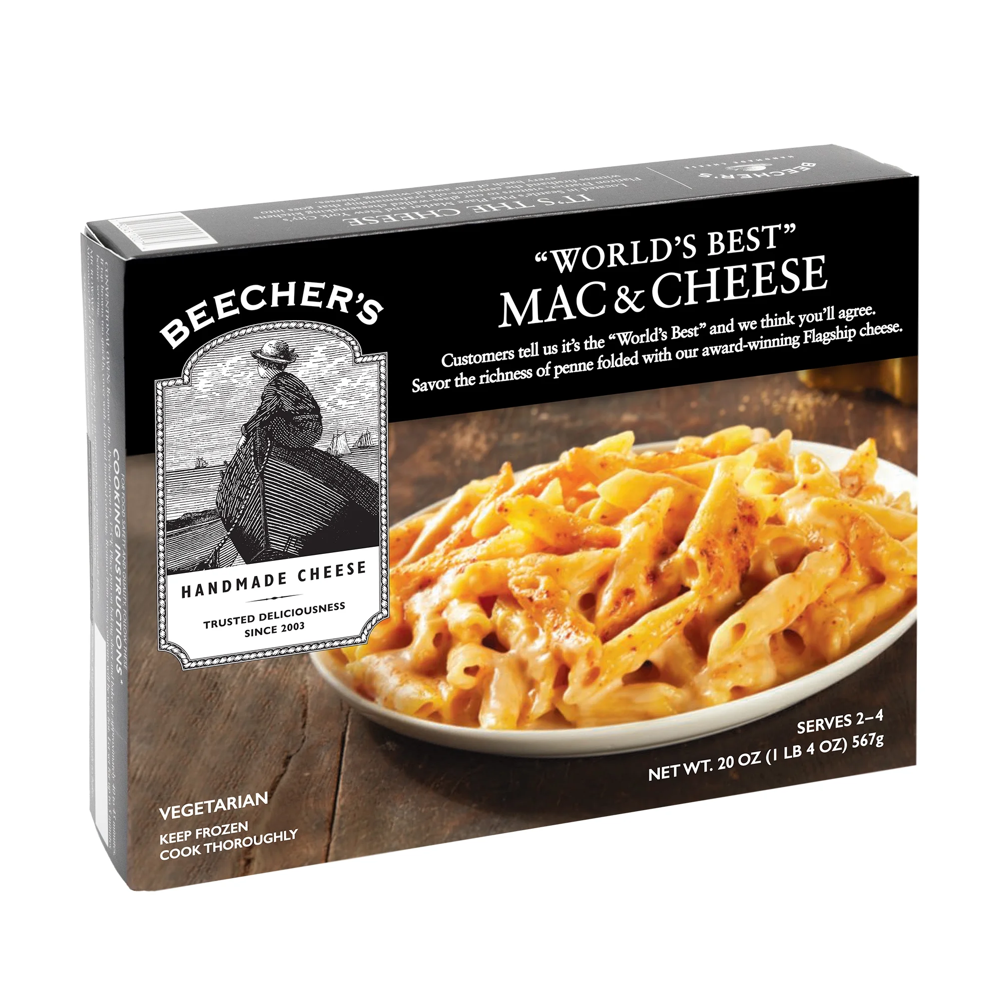 Beecher's "World's Best" Mac & Cheese, 20 oz (Frozen) - Image 3