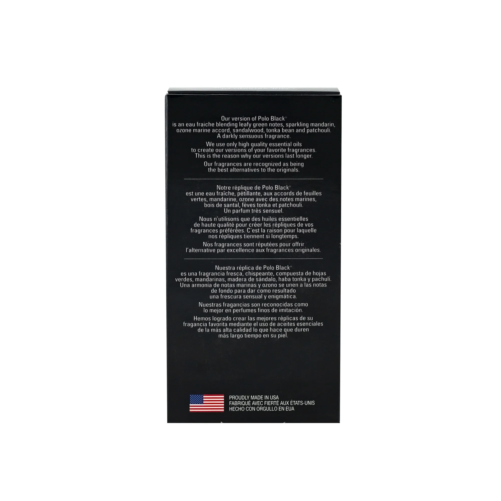 Parfums Belcam Black Classic Match for Men Eau de Toilette Spray, 2.5 fl oz - Image 4