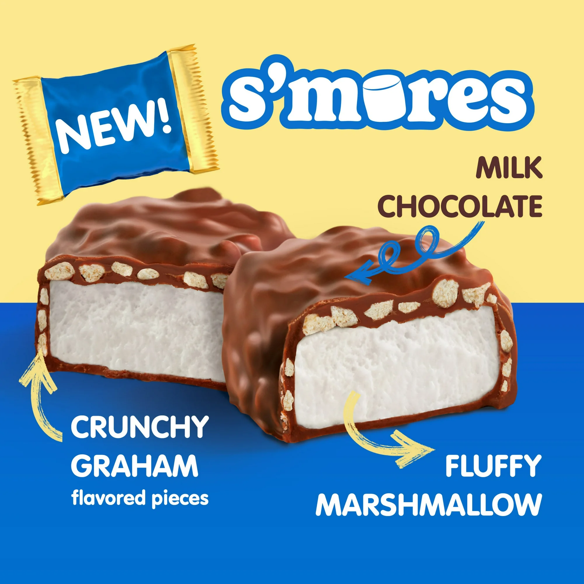 Whitman's S'Mores Milk Chocolate Candy Classic Marshmallow, Bag 7.3 oz. (10 pieces) - Image 3